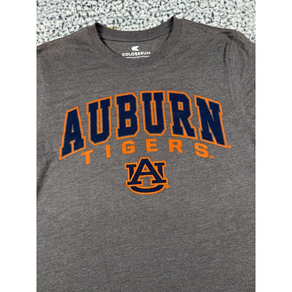 Colosseum Auburn Tigers Mens Gray Short Sleeve T Shirt Size S NCAA Football NWT